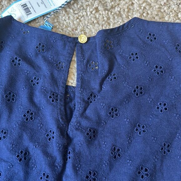 NWT Draper James Puff Sleeve Eyelet top size XS - Picture 5 of 5